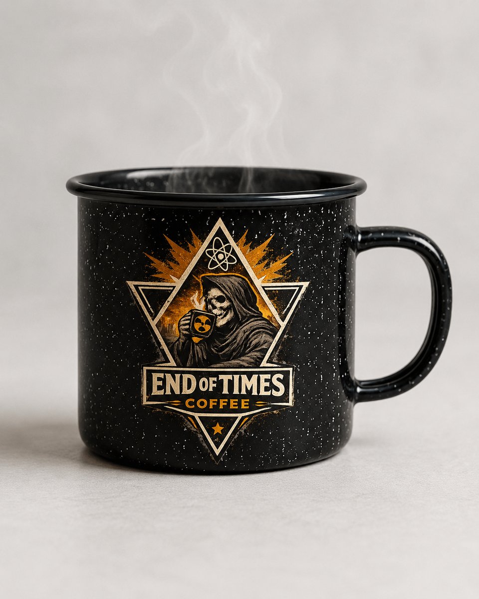 End of Times Enamel Camp Mug